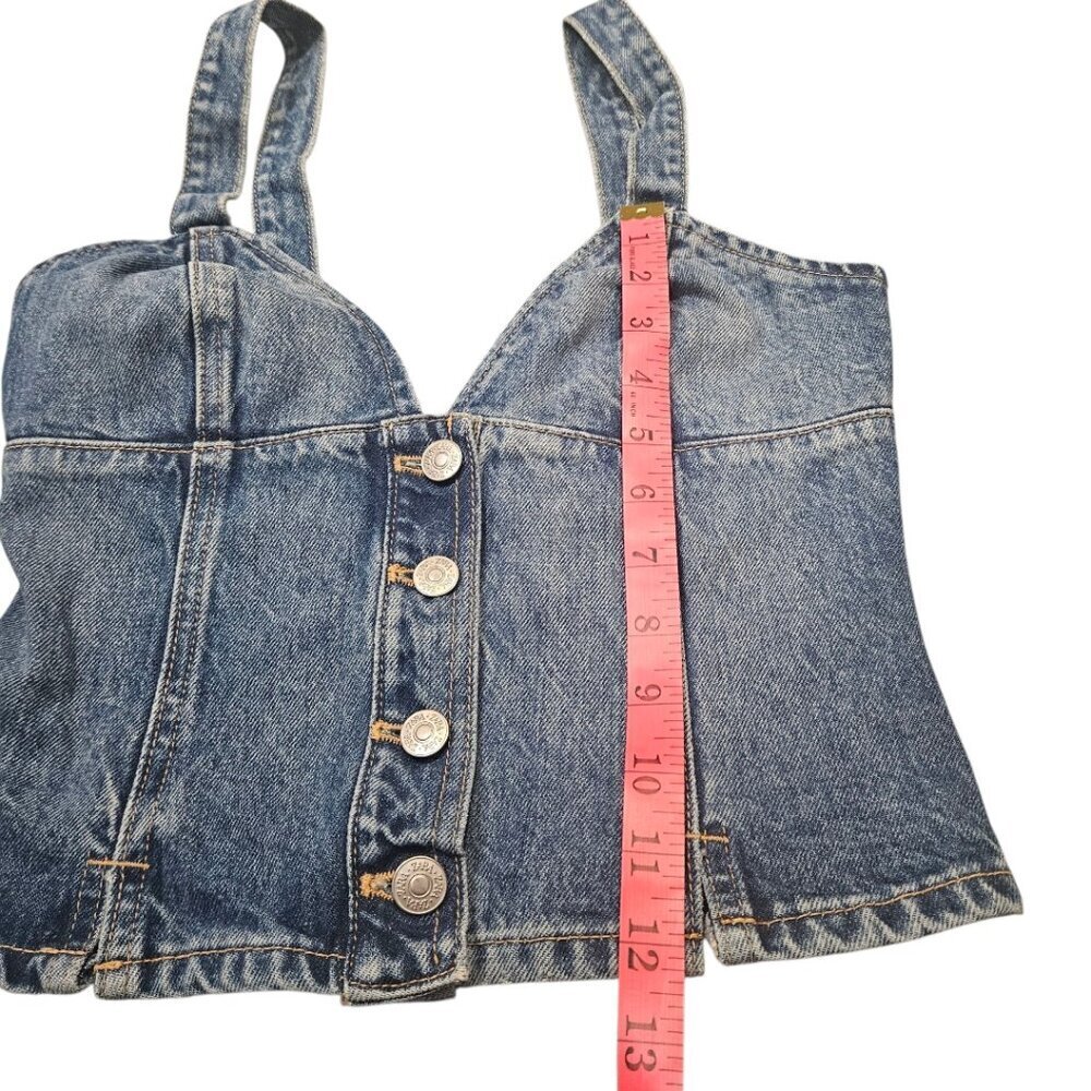 NWT Zara Denim Tank Top XS - Picture 5 of 6
